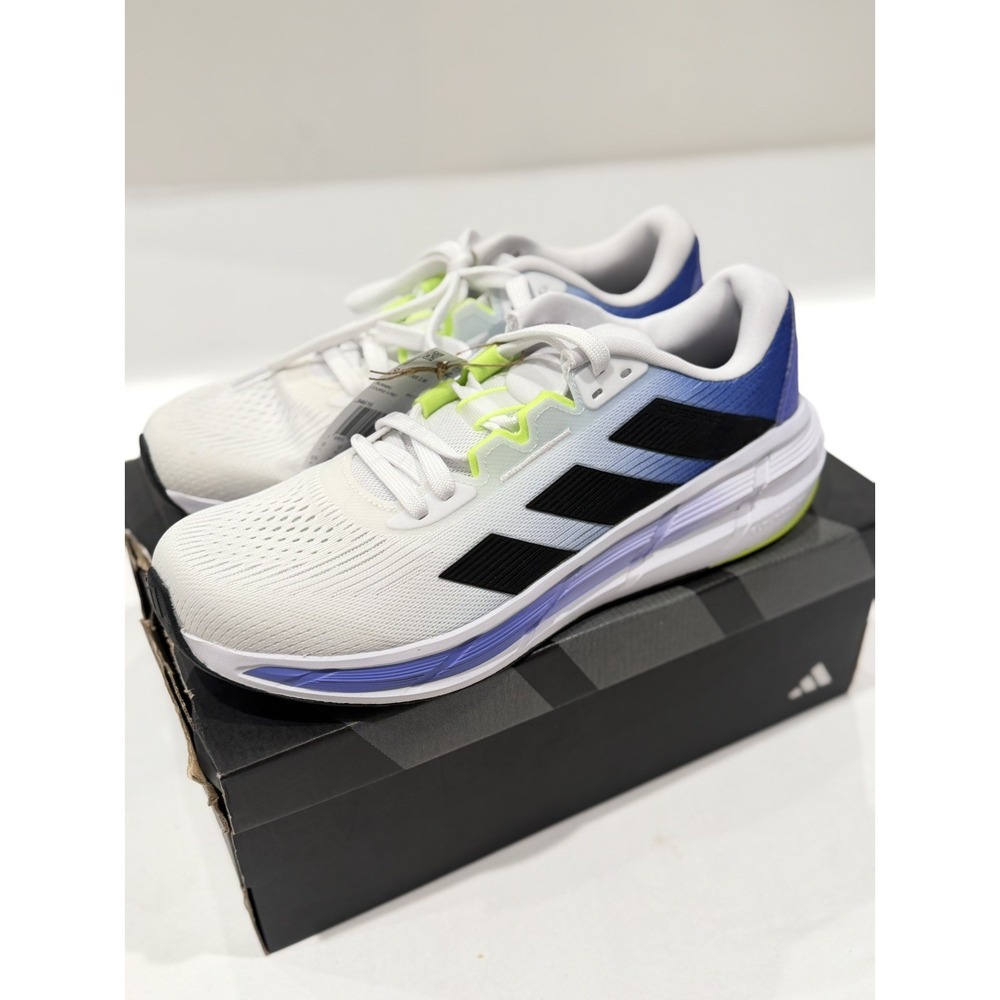 ADIDAS Questar 3 M Mens Running Shoes Size 10.5 White Black Blue Sneakers JI4616